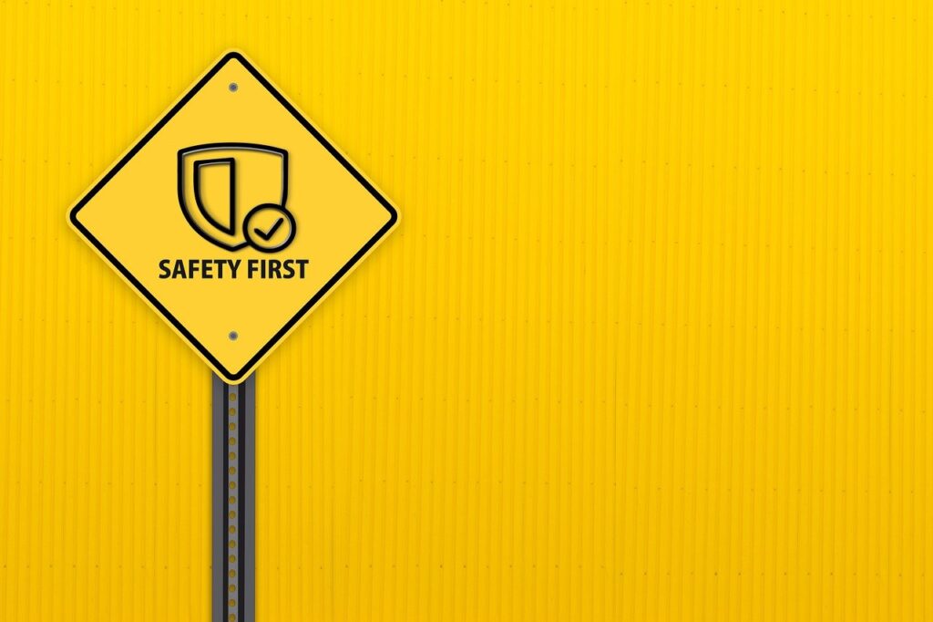 safety first, road sign, shield, security, protection, warning, symbol, icon, yellow, safety first, safety first, safety first, safety first, safety first
