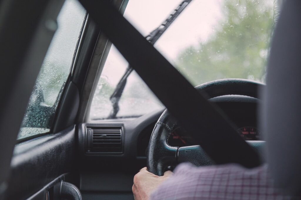 car, nature, driving, driver, car wallpapers, steering wheel, belt, man, caution, drive, focus, rain, raindrop, rainy